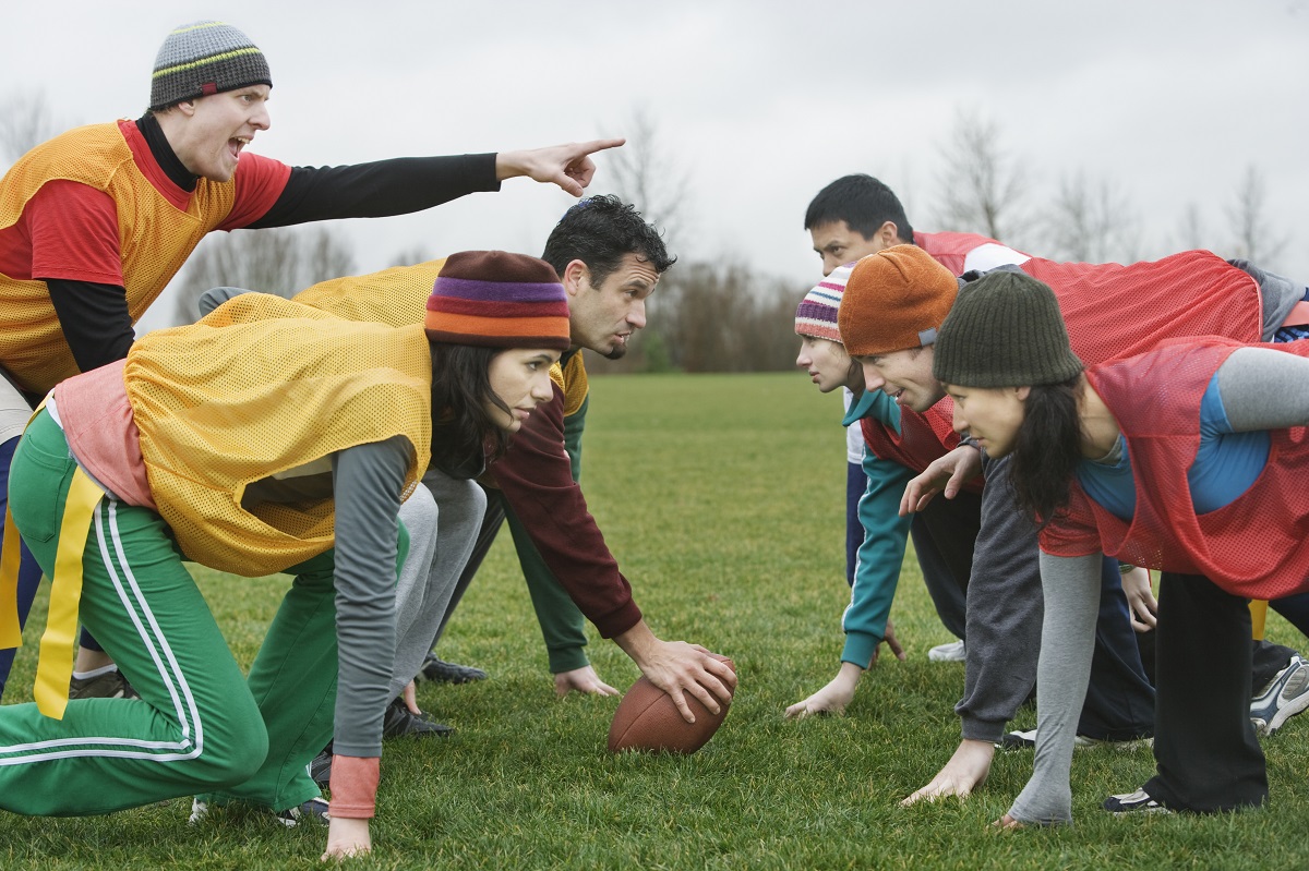 Flag football game