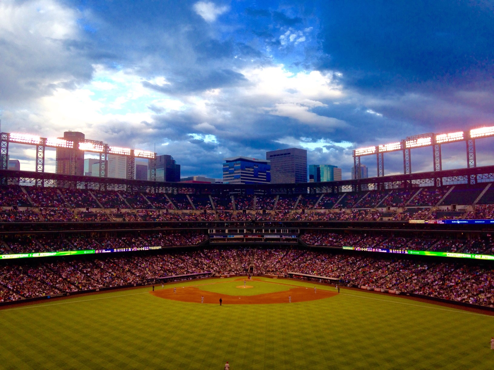 Coors Field in the evening