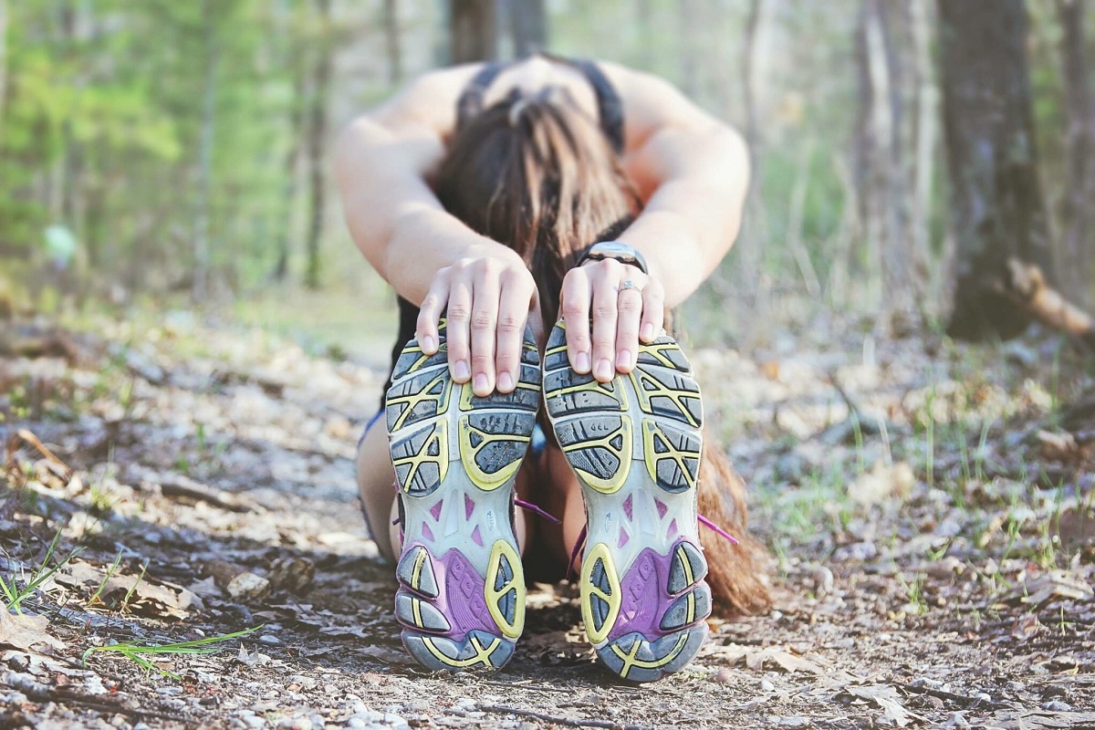 Runner stretching