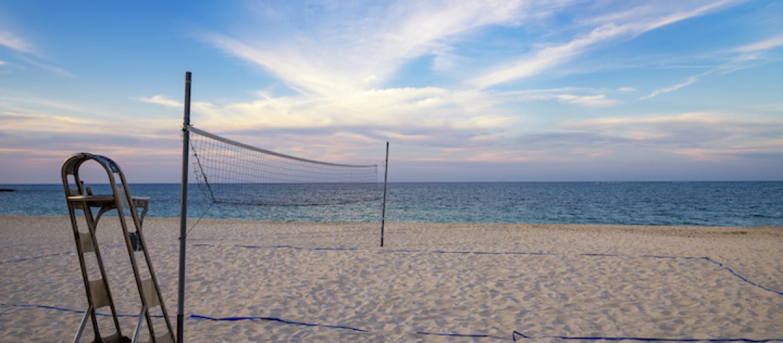 Beach volleyball net