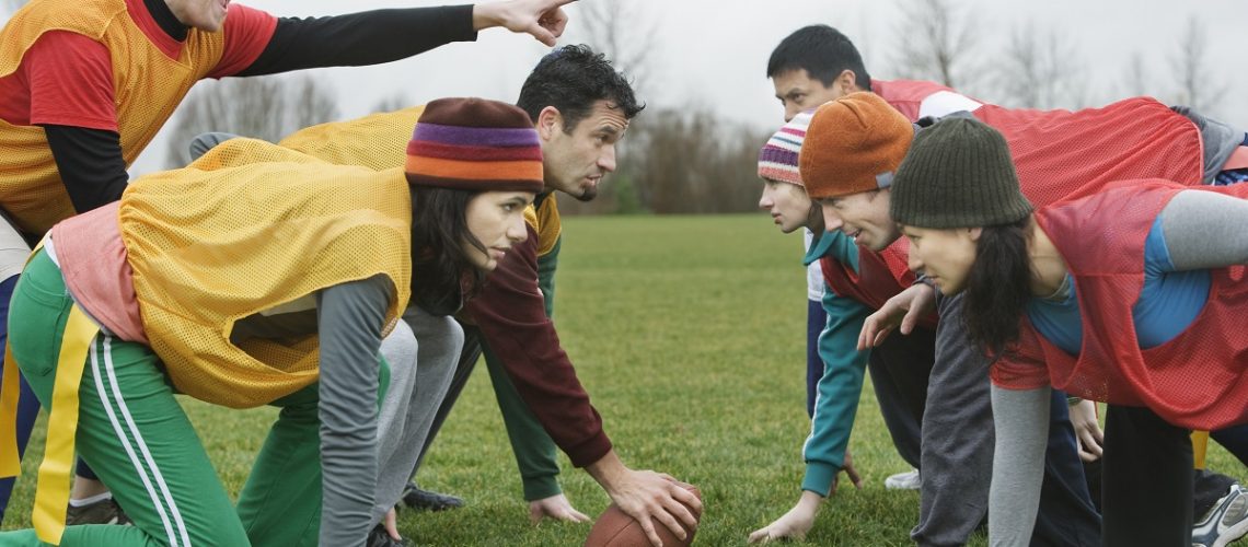 Flag football game