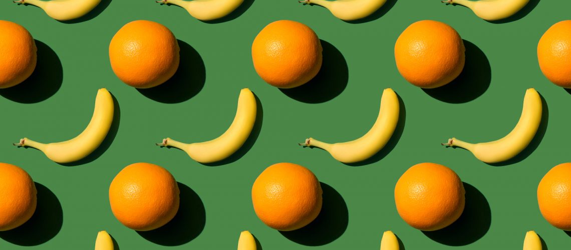 Oranges and bananas