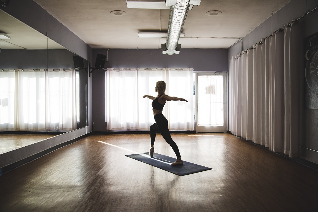 Woman practicing Yoga